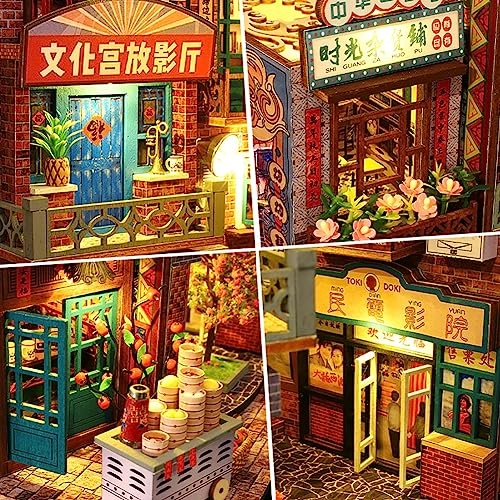 Miniature Dollhouse Kit - Mechanical Aesthetic Design 27.48 x 22.48 x 29.18 cm