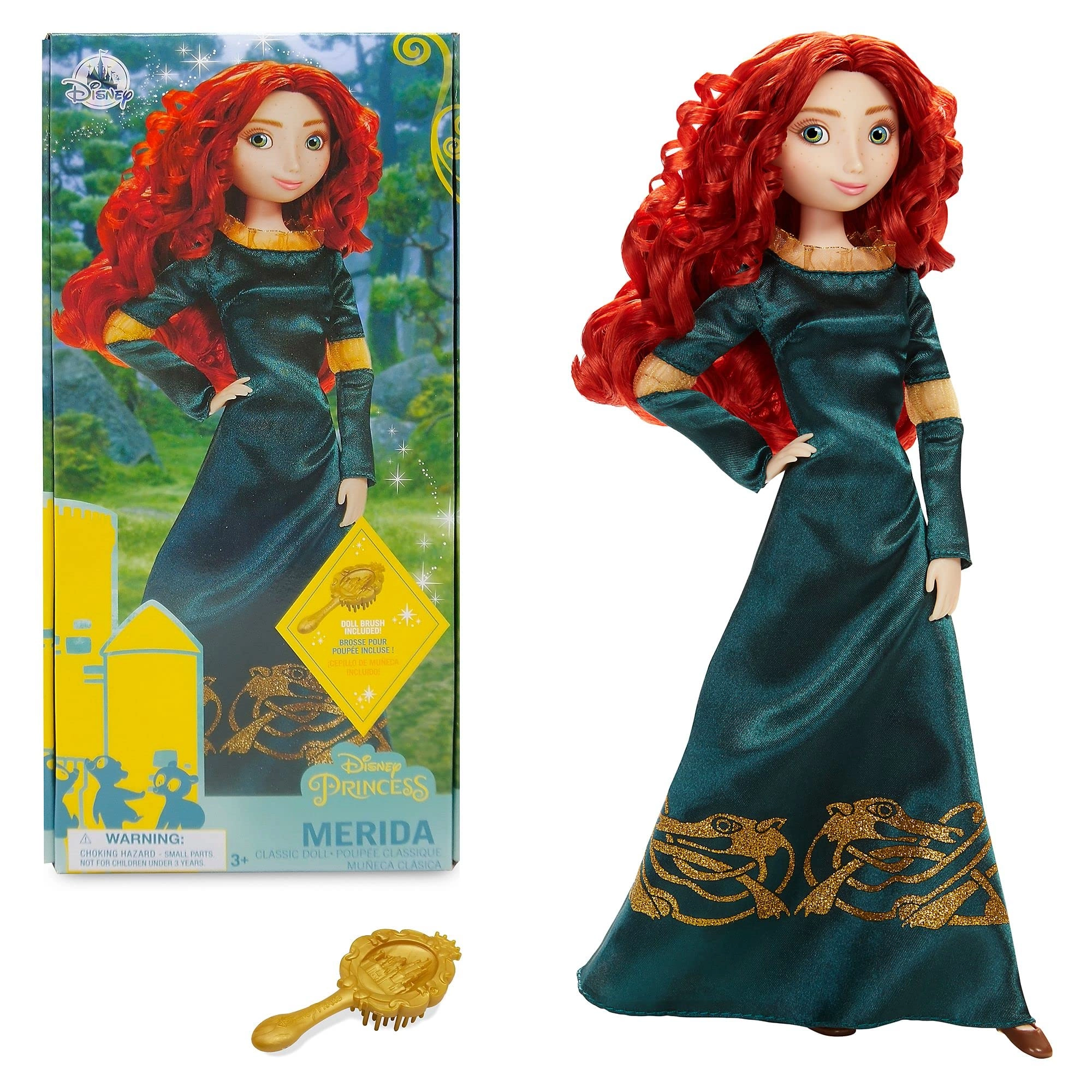 Disney Store Merida Classic Doll - 29cm/11” Green Gown Ages 3+