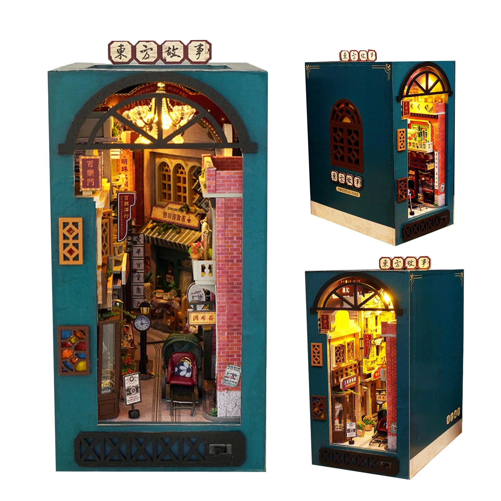 Spilay DIY Dollhouse Miniature Book Nook - Dream of Tang Dynasty