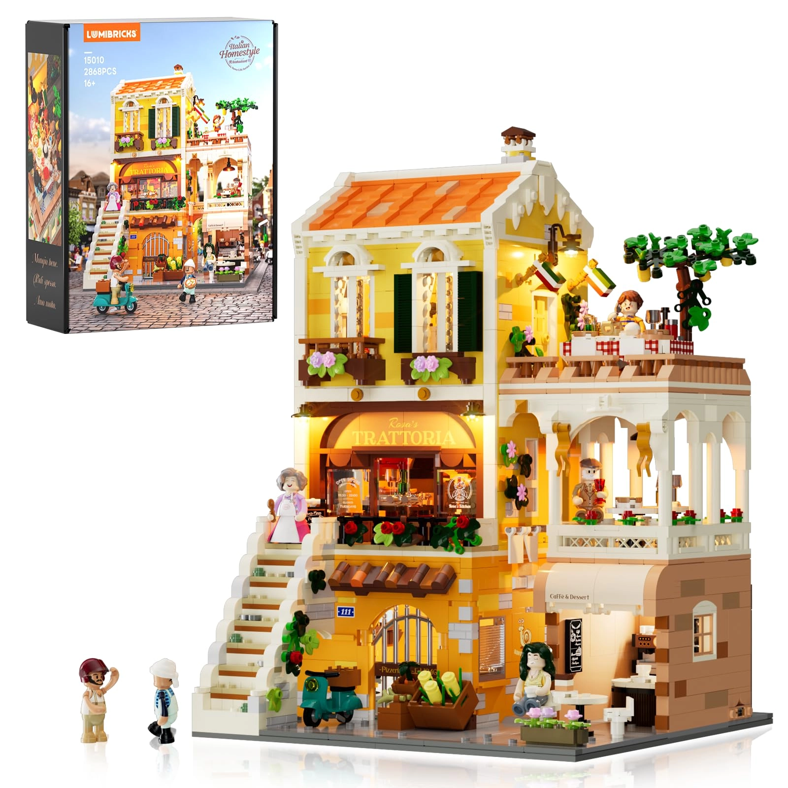 Lumibricks Italian Family Restaurant Puzzle (15010-EU) - 2868 pcs