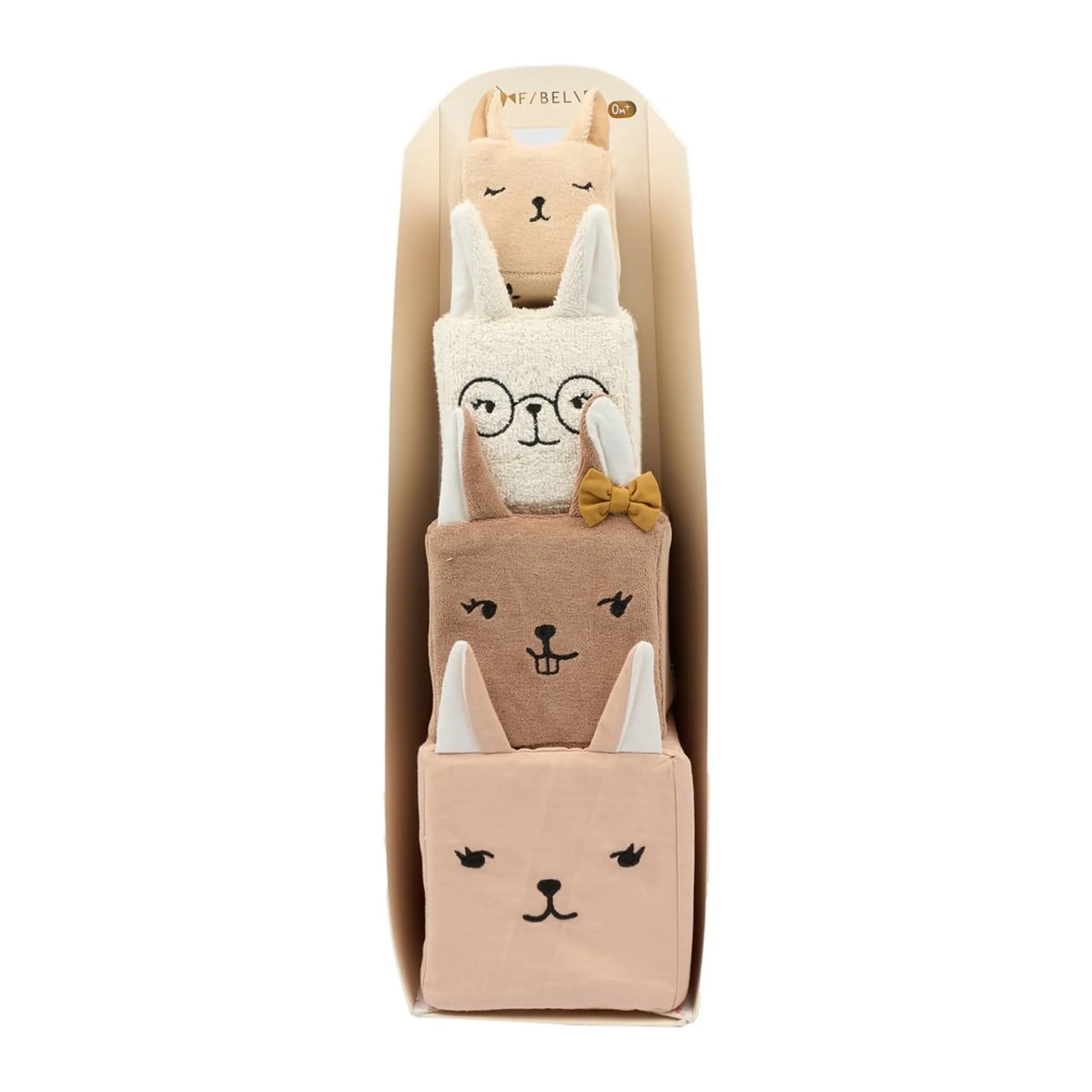 Animals Organic Soft Blocks - Set of 4 Polyfoam filling