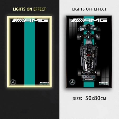 LEGO Technic Mercedes F1 car Display wallboard (42171) - 50 x 80 cm Acrylic