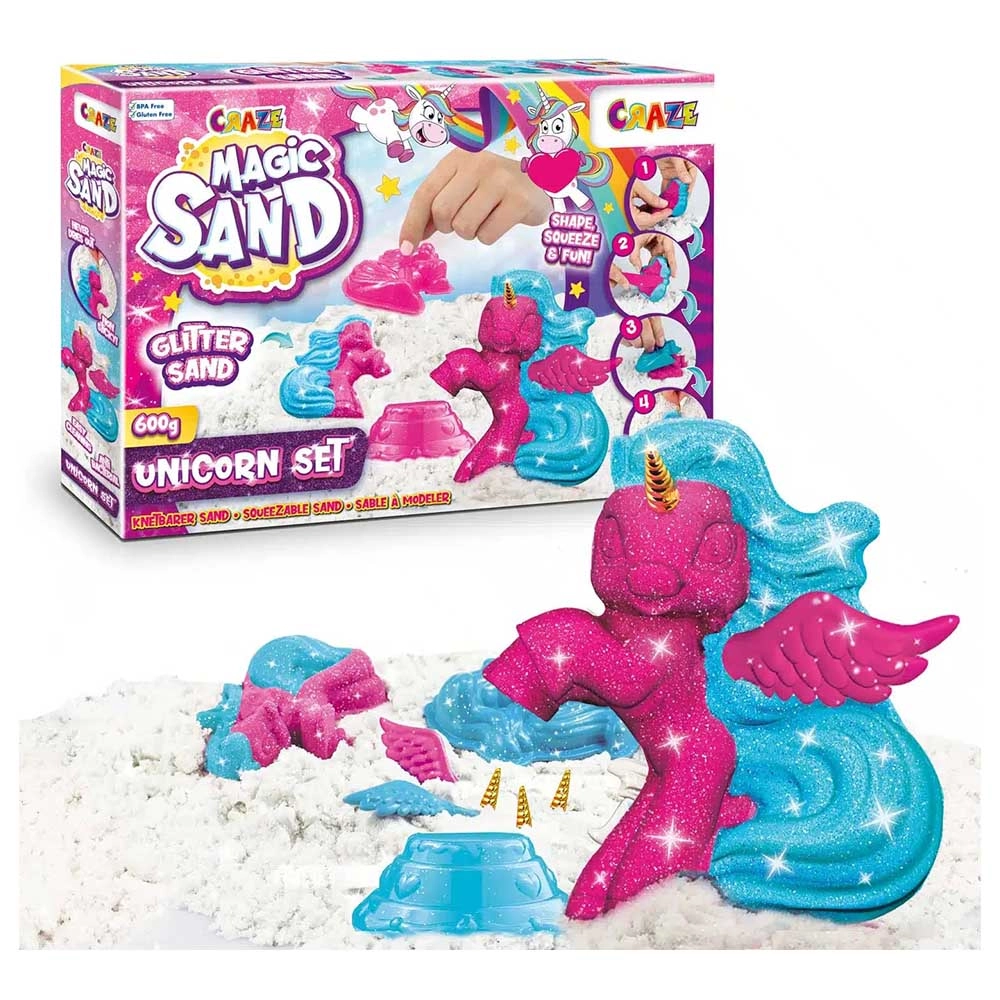 Magic Sand Unicorn Playset - 3+ years 7 Molds
