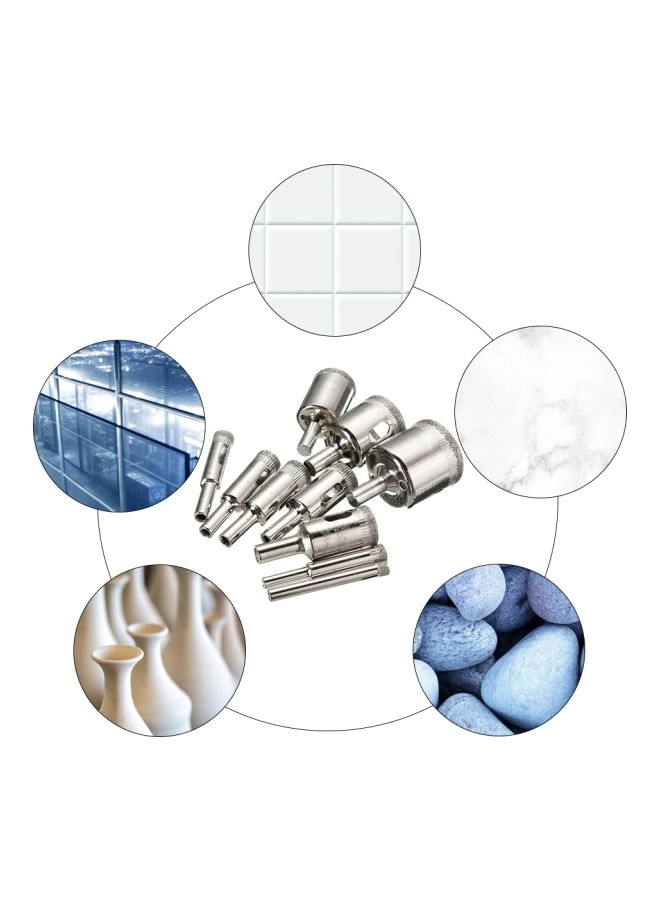 Diamond Hole Saw Drill Bit Set - (6, 8, 10, 12, 14, 16, 18, 20, 22, 25, 26, 28, 30, 40, 50) mm glass ceramic marble tile granite