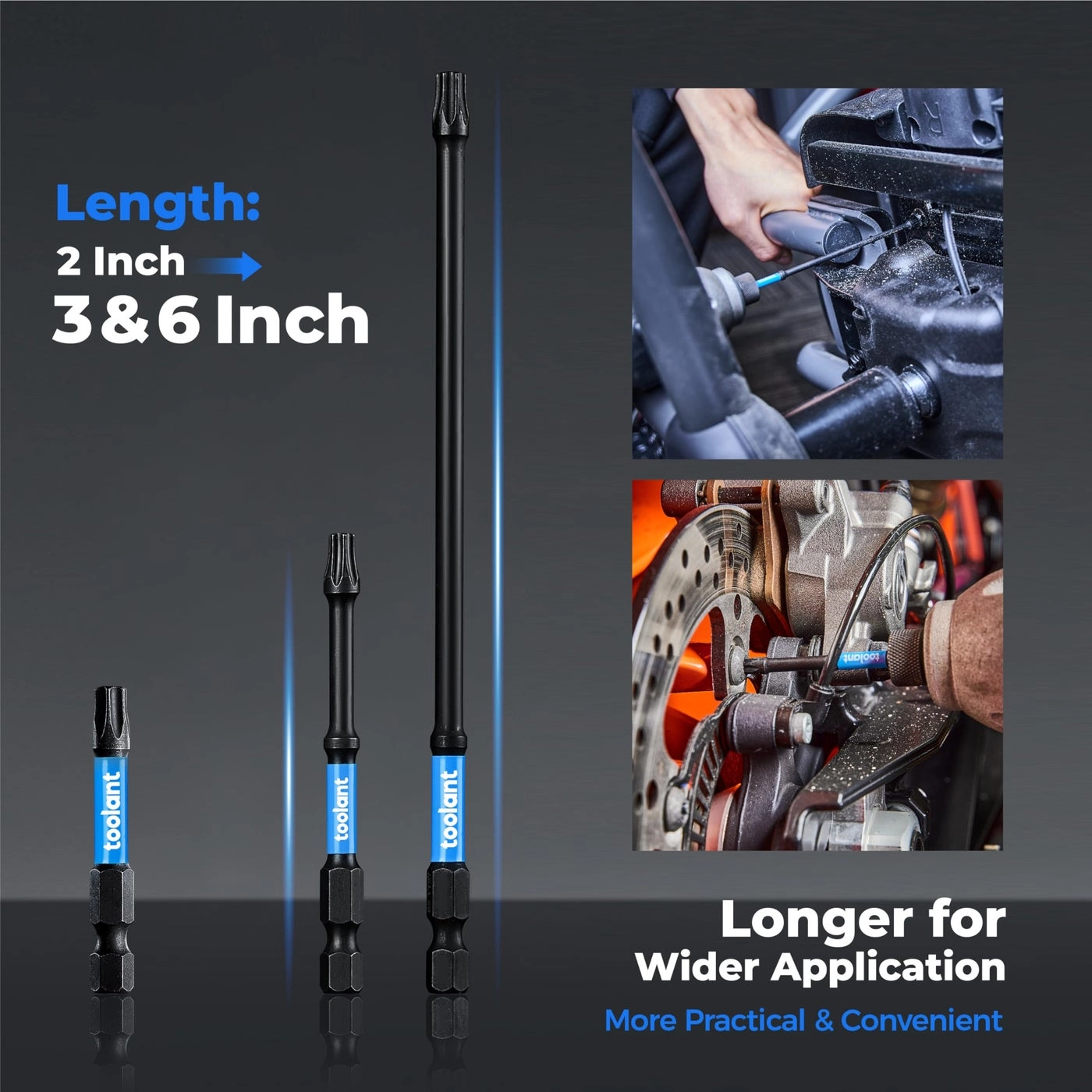 Impact Torx Bit Set - 13pcs 6" long