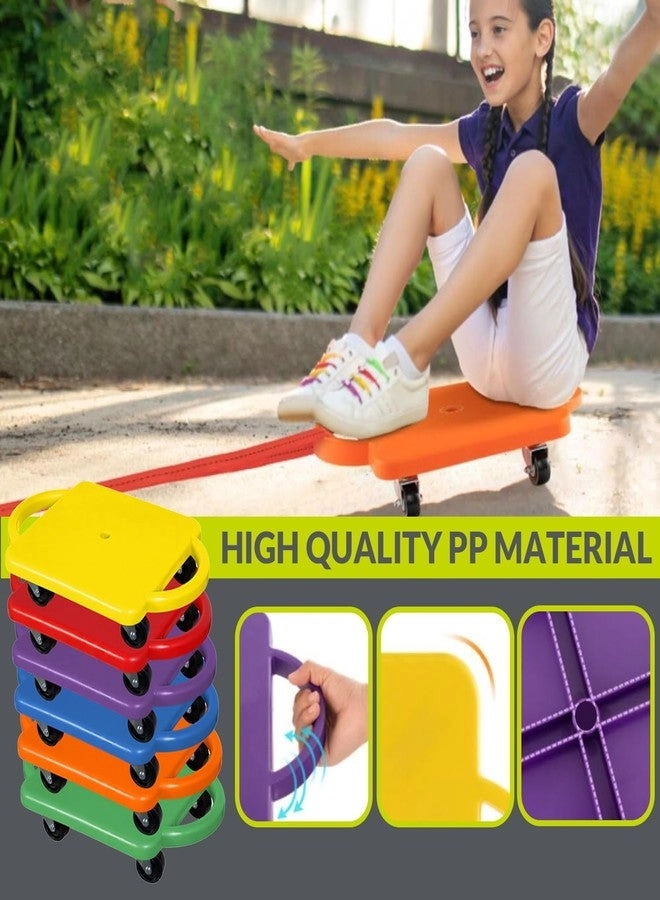 Sitting Scooter Board - Handles Plastic Purple