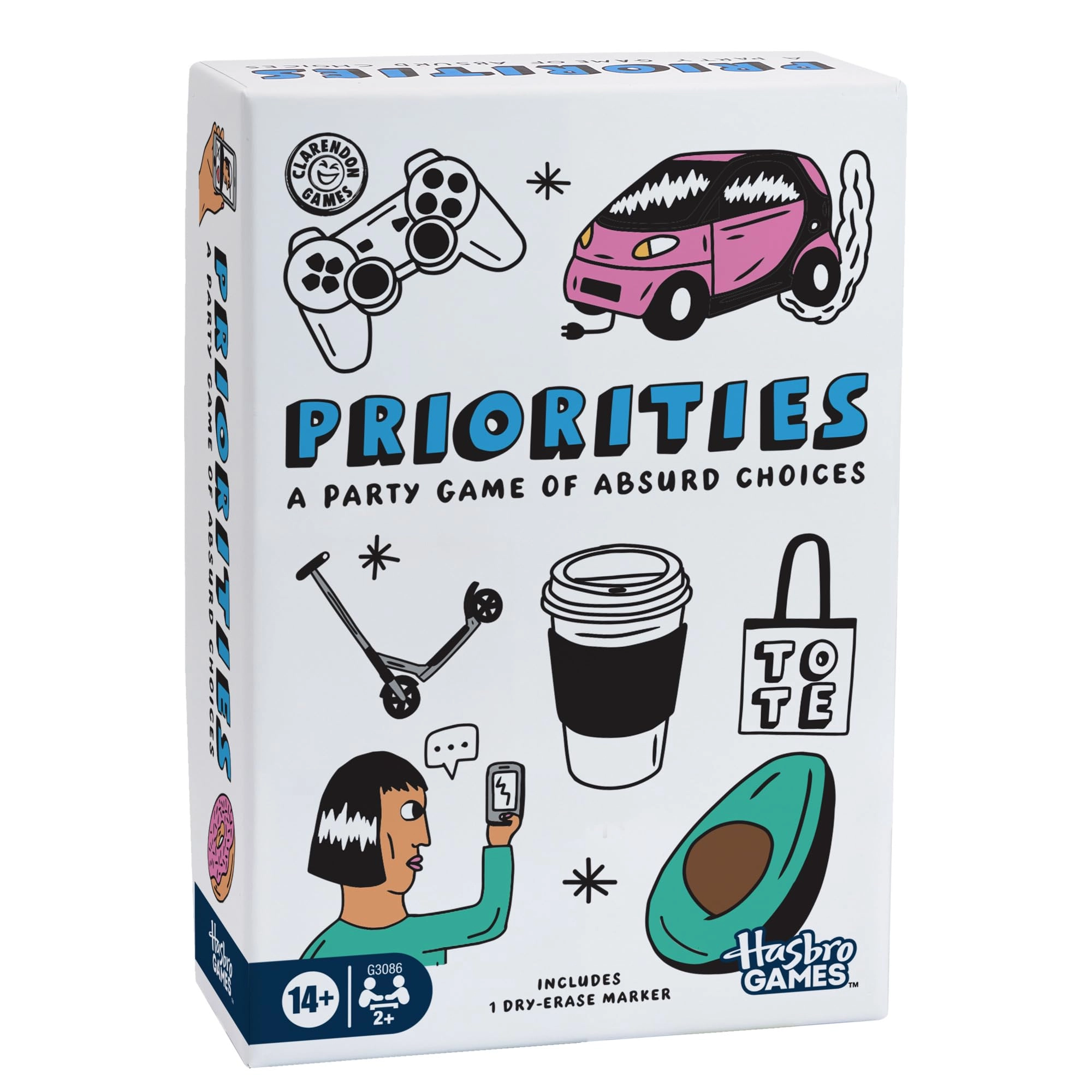 Hasbro Priorities: A Party Game of Absurd Choices - Card Game