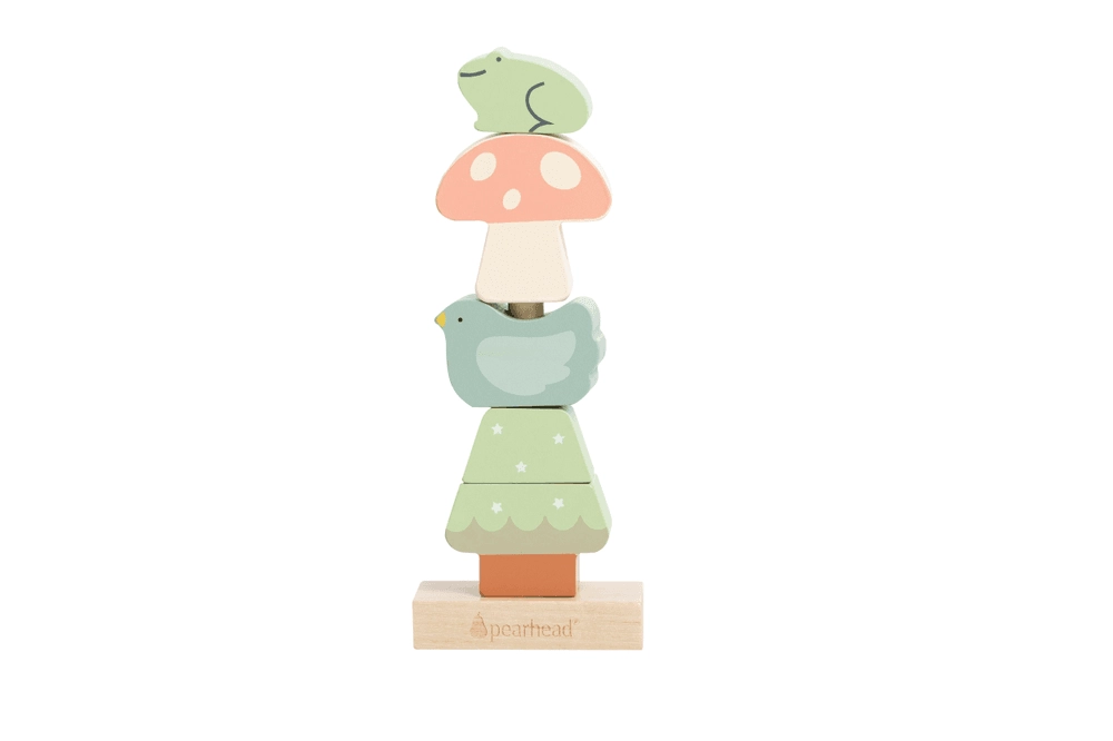 Pearhead Woodland Wooden Stacking Toy - Suitable for 1 year & above 5 piece(s)