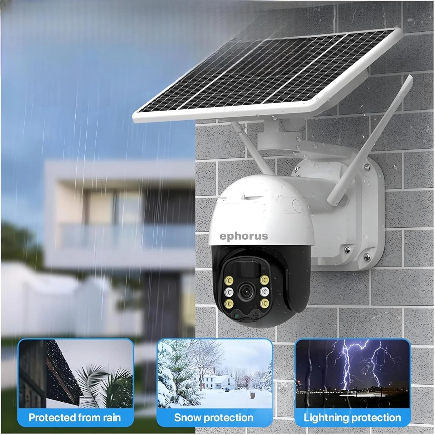 Solar 5Mp 4G Pan Tilt Zoom CCTV Camera
