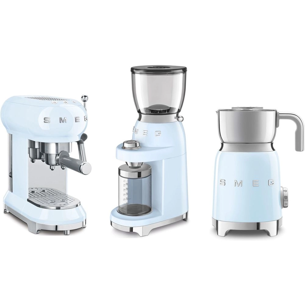 Smeg Espresso Coffee Machine & Grinder & Milk ECF01