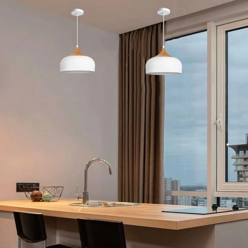 Wrought Iron Chandelier - White E27