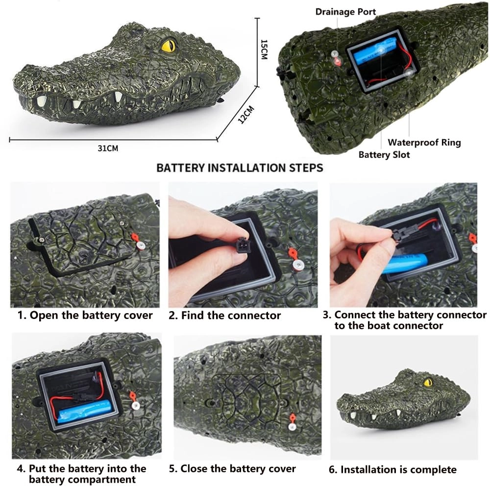 MX-0030 - 2.4GHz Remote Control Crocodile Head