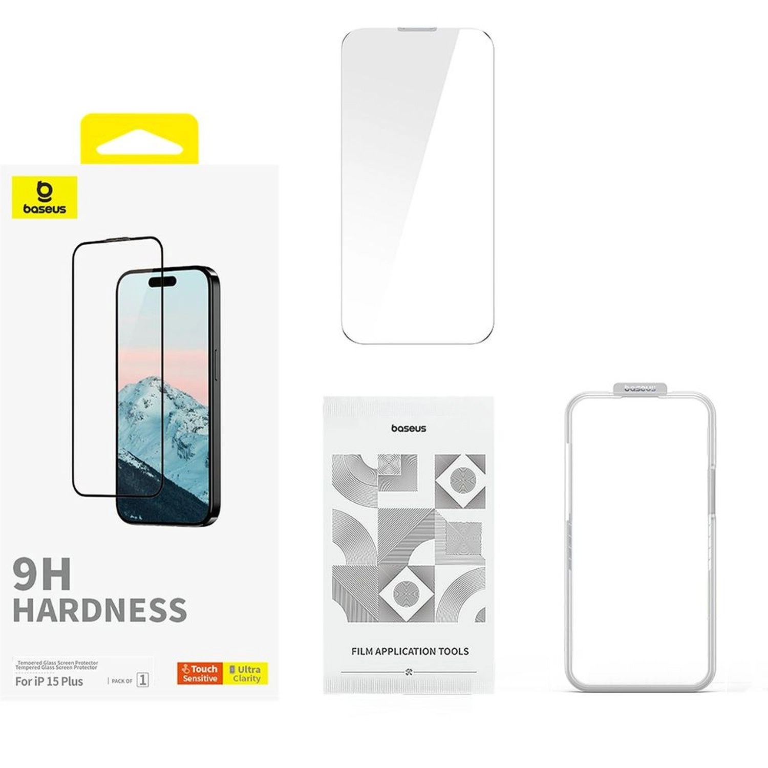 Clear Tempered Glass Screen Protector for iPhone 15 Plus