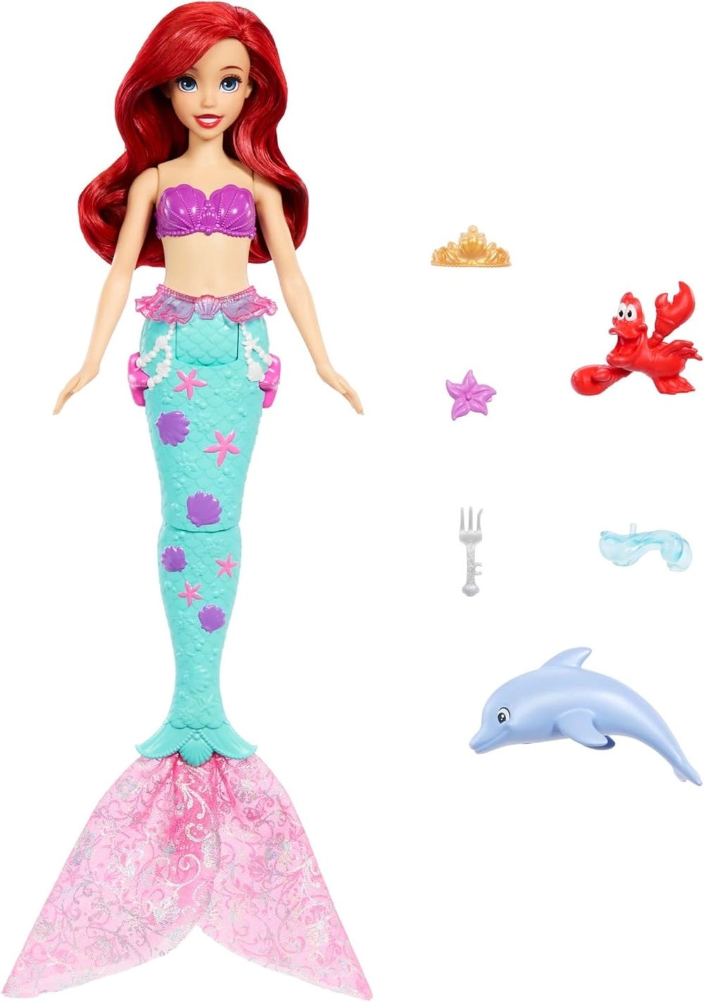 Ariel Doll - Mermaid + Sebastian Figure Ages 3+