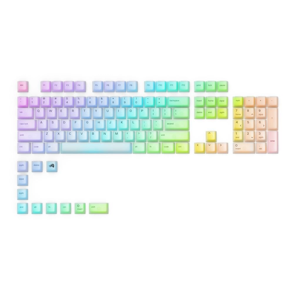 Polychroma Translucent RGB Keycaps - 60% 65% 75% TKL 96% full-sized