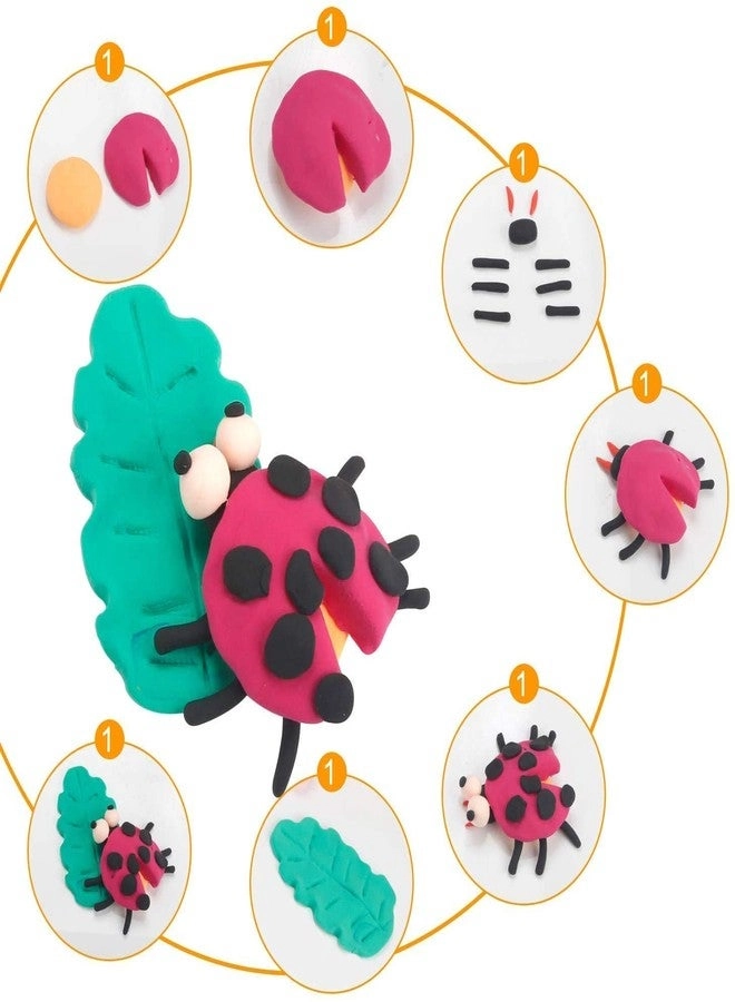 Air Dry Clay - Soft Modeling with Tools 12pcs.