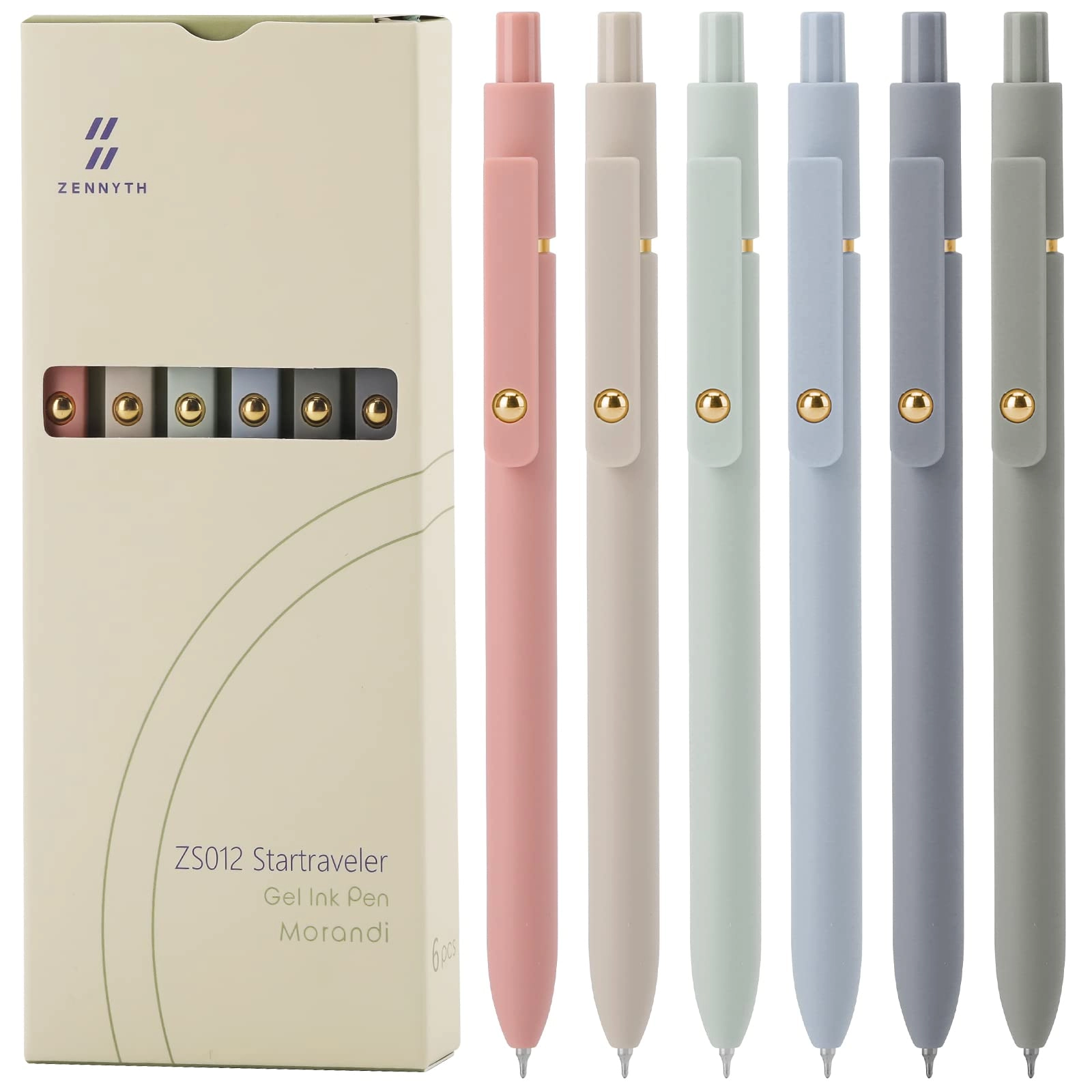 Gel Pens - 6 Pcs 0.5mm