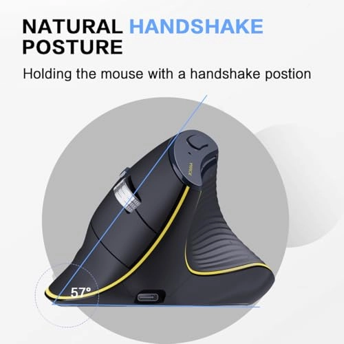 Ergonomic Vertical Mouse - Bluetooth USB