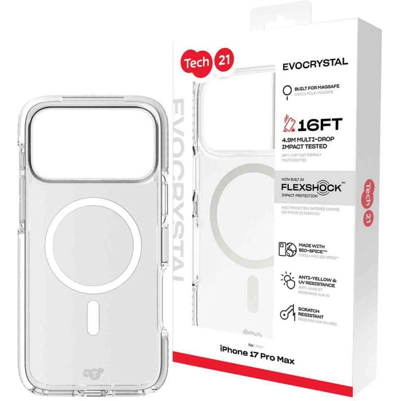 Evocrystal Clear Case with MagSafe for iPhone 17 Pro