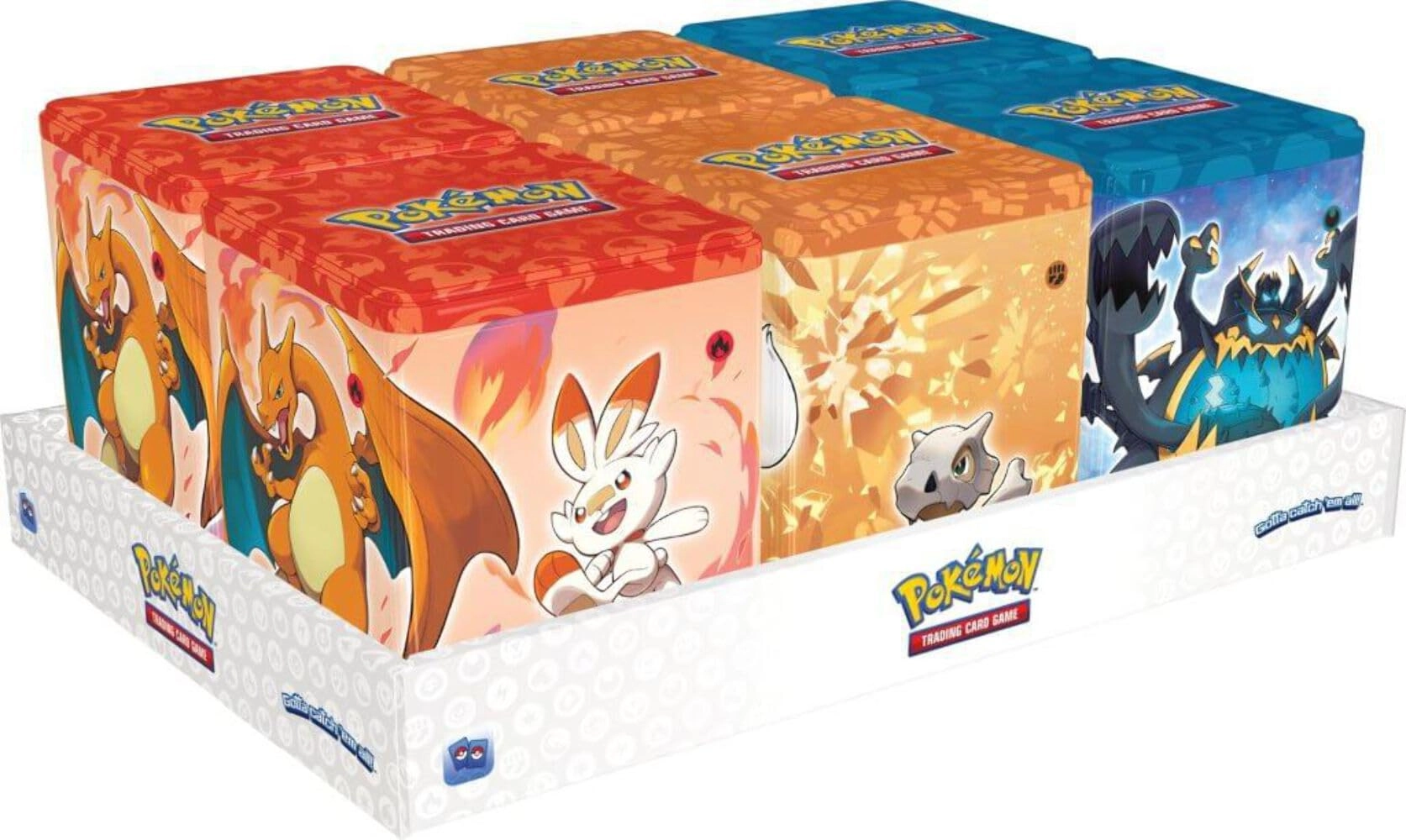 Pokmon Stacking Tin - 3 booster packs 1 coin