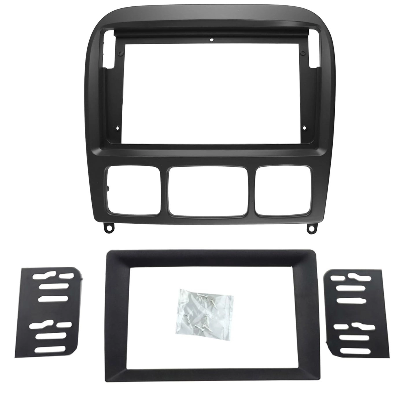 Double Din and 9 Inches Radio Dash Kit - Mercedes Benz S Class W220 1998-2005