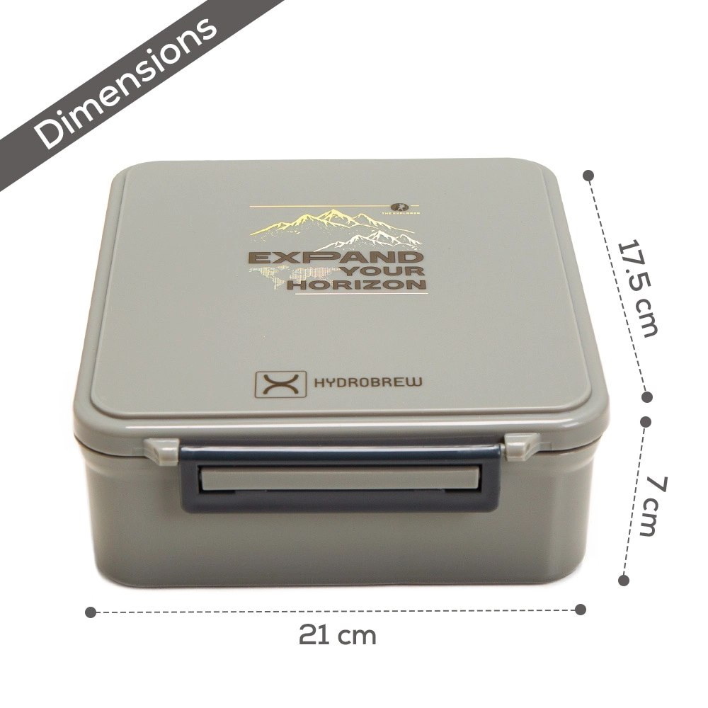 Bento Lunch Box - Adventure Sage 1.74L + Steel Food Jar - 0.35L