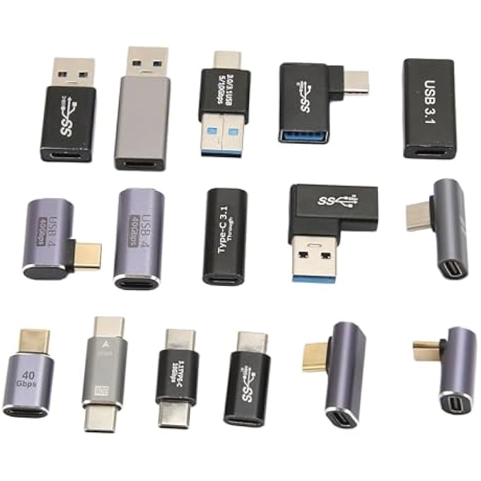 rayihni USB ADAPTERS - 16 PIECES 3.0 3.1 TYPE C Kit