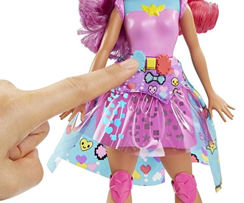 Video Game Hero Match Game Princess Doll - Light-Up Skirt Roller Skates Ages 3+