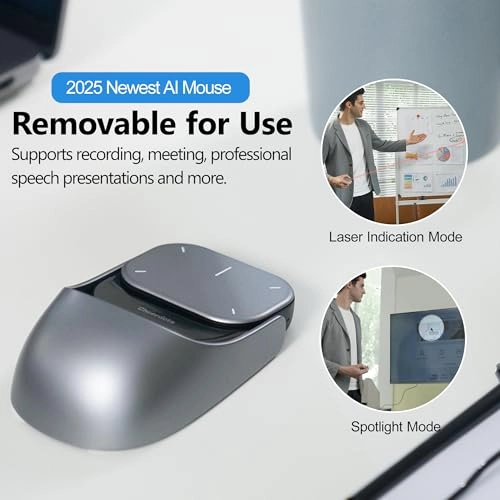 3-in-1 Detachable Presentation Mouse - Bluetooth