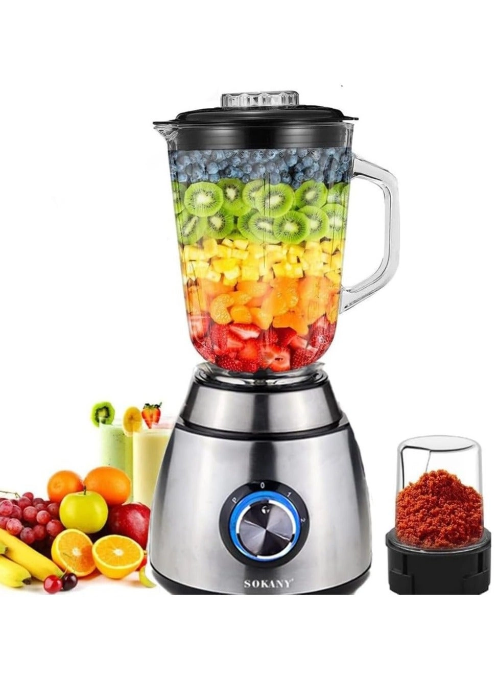 SK-155 - Two in One Juice Blender Portable Non-slip Rubber Foot