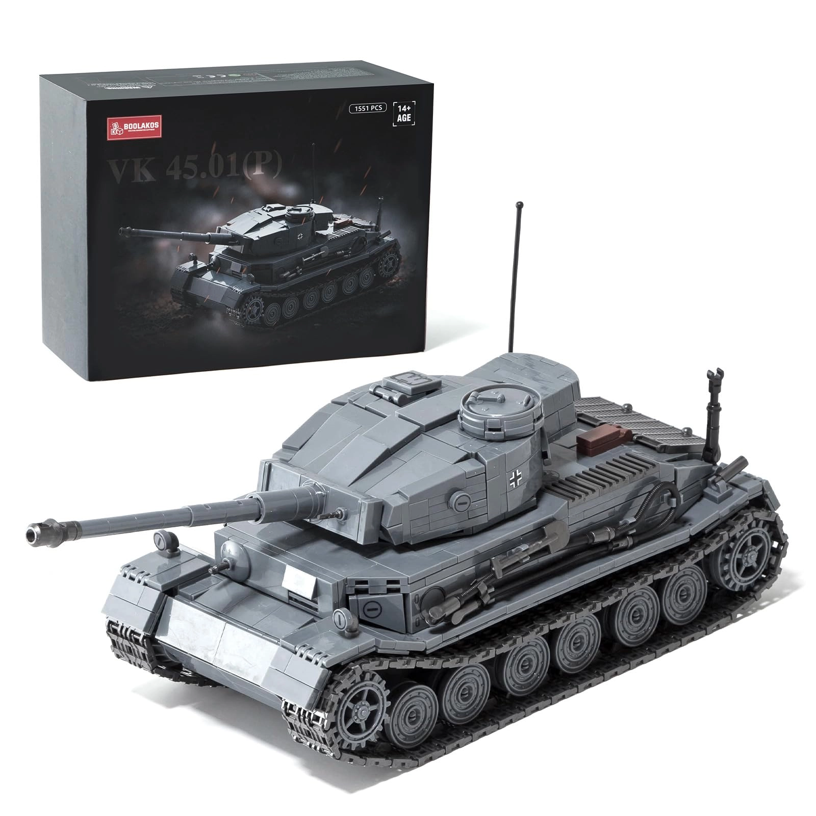 BOOLAKOS King Tiger Panzer P - VK 45.01 1531 pcs