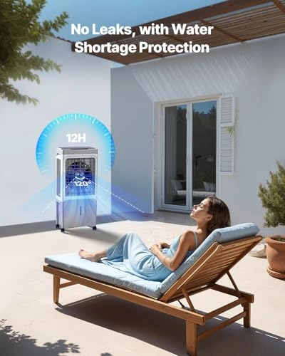 Evaporative Air Cooler - 1800 CFM 6.8 Gallons