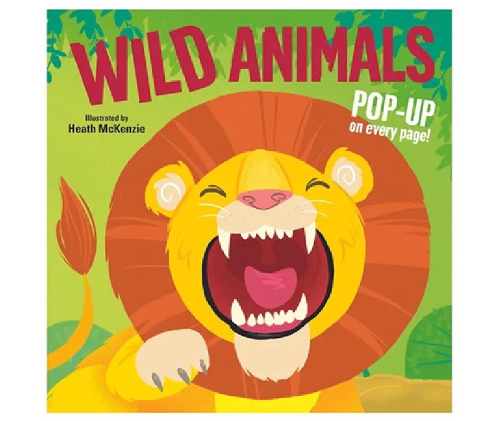 Edu Fun Wild Animals Pop Up Book - 3 +
