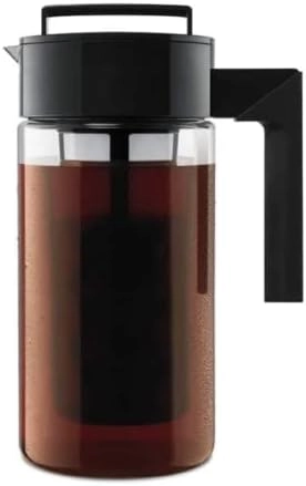 Takeya Deluxe Cold Brew - Airtight Lid & Silicone Handle Fine-Mesh Filter