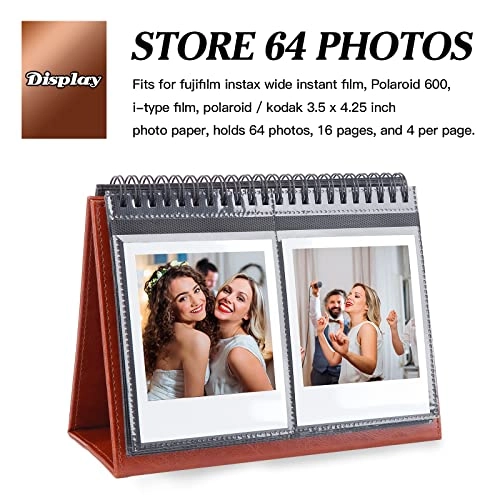 3.5x4.5" 64 Pockets Desk Calendar Album