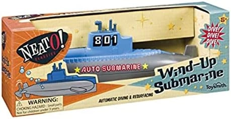 NeatO! Classic Toys Wind Up Diving Submarine