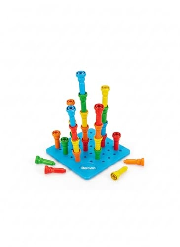100‑Peg Educational Building Toy - 3+ 100 pieces