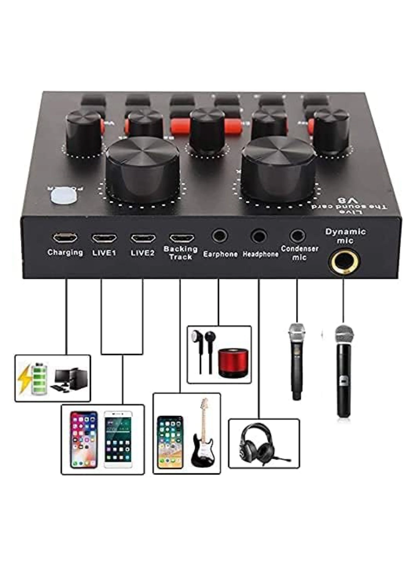 V8 USB+Wireless Microphone