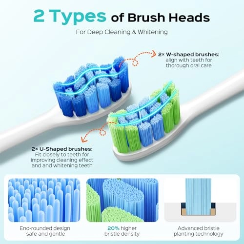Sonic Electric Toothbrush - 5 Modes 3 Intensities Black
