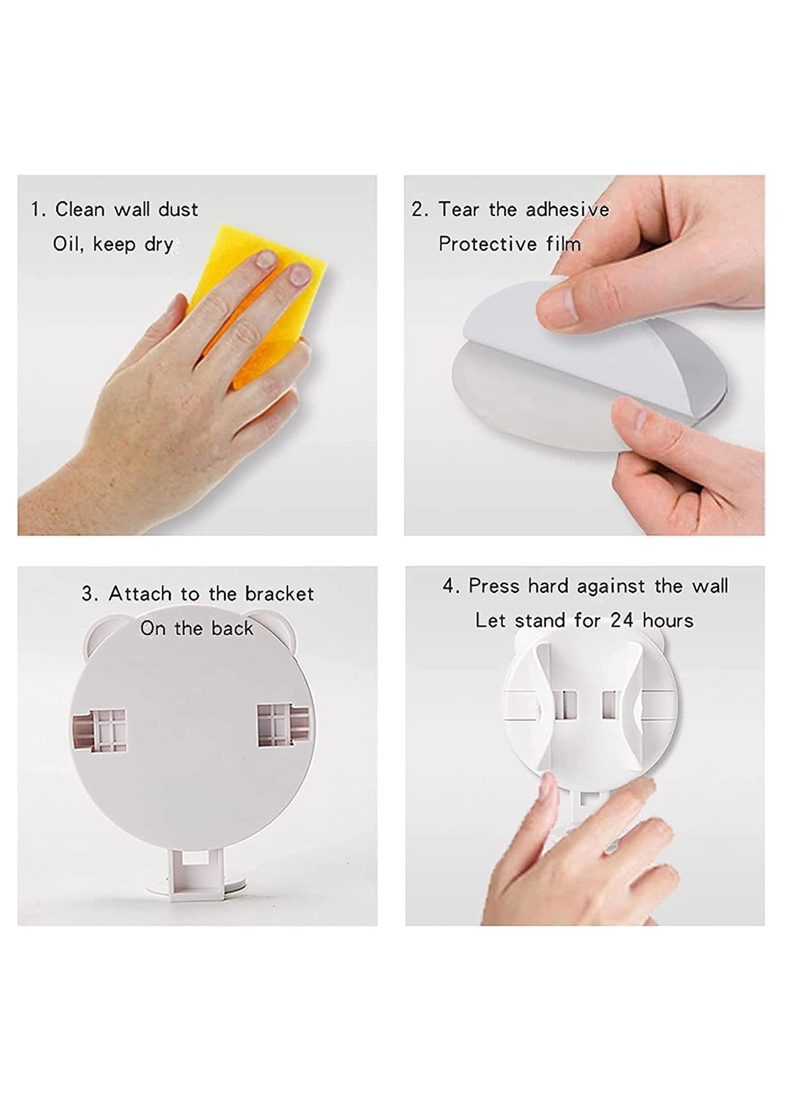 Wall Mount Toothbrush Holder