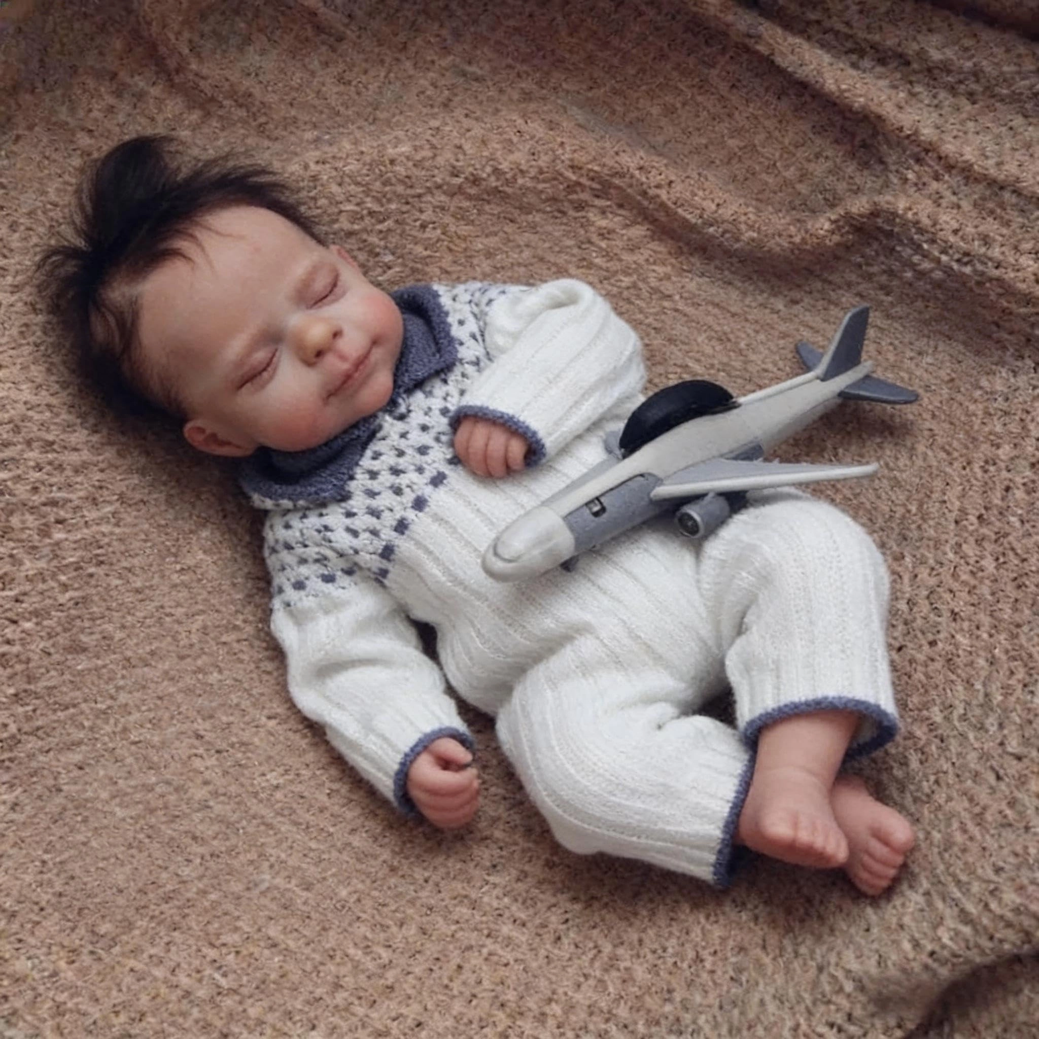 Reborn Baby Doll - 18 inch Silicone Boy and Girl Ages 3+ Bundle