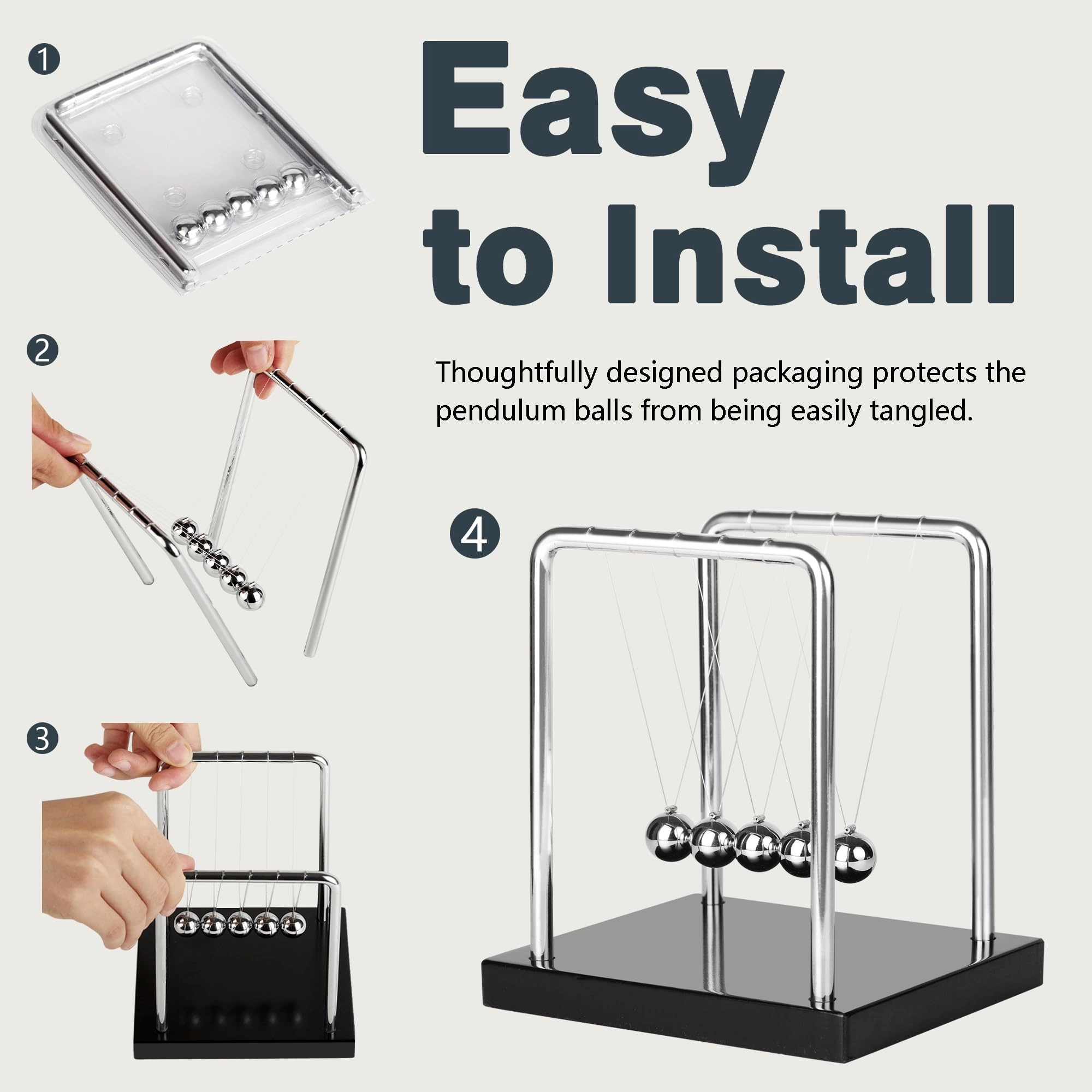 Newtons Cradle - Science 5 Balls