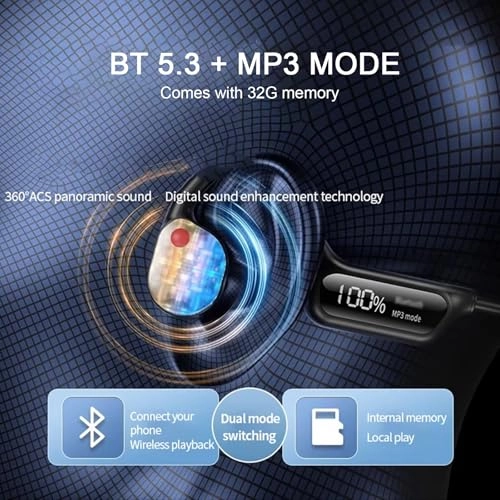 Bone Conduction Headphones Wireless Headphone