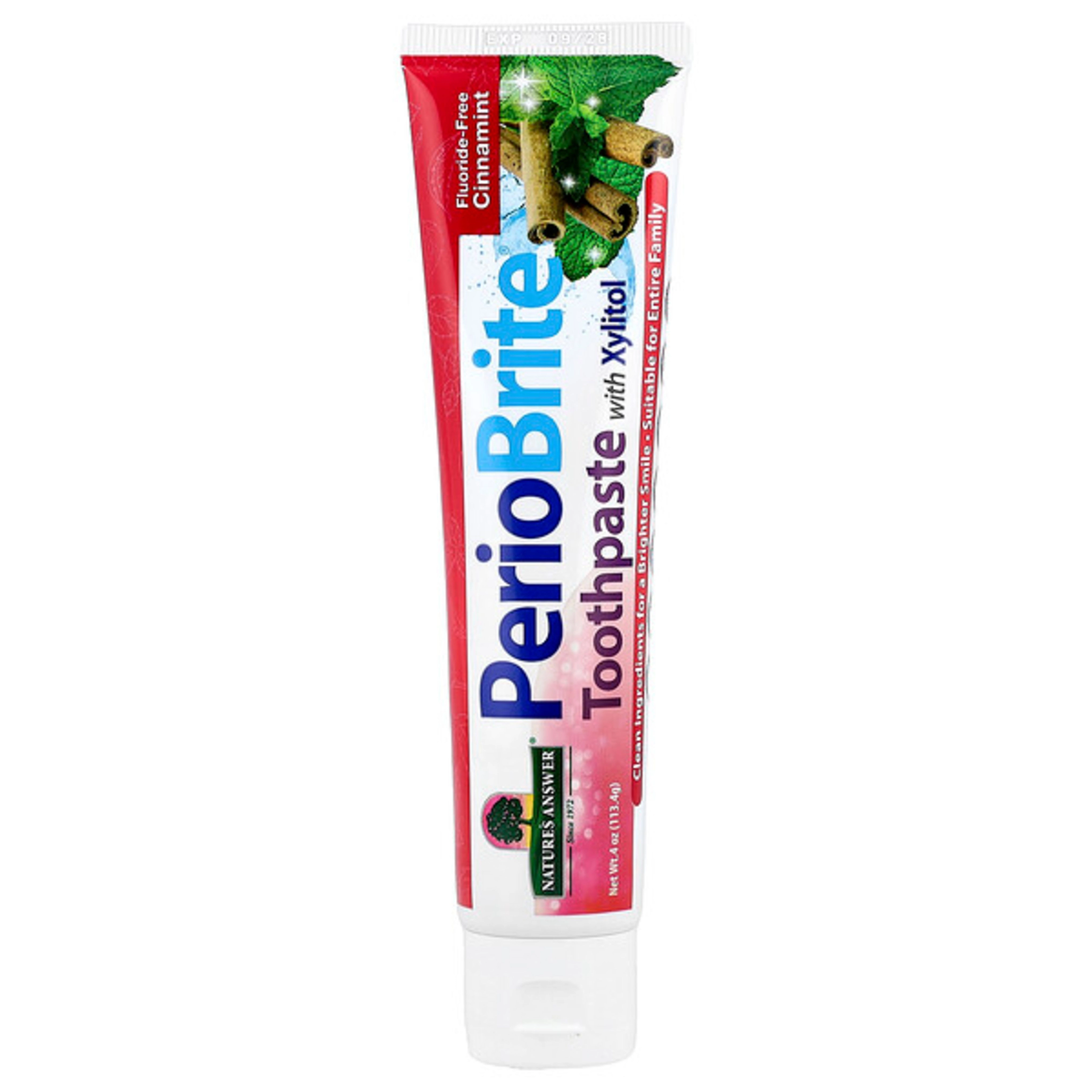 Nature's Answer PerioBrite Xylitol Cinnamint Toothpaste Suitable for Entire Family 113.4 g