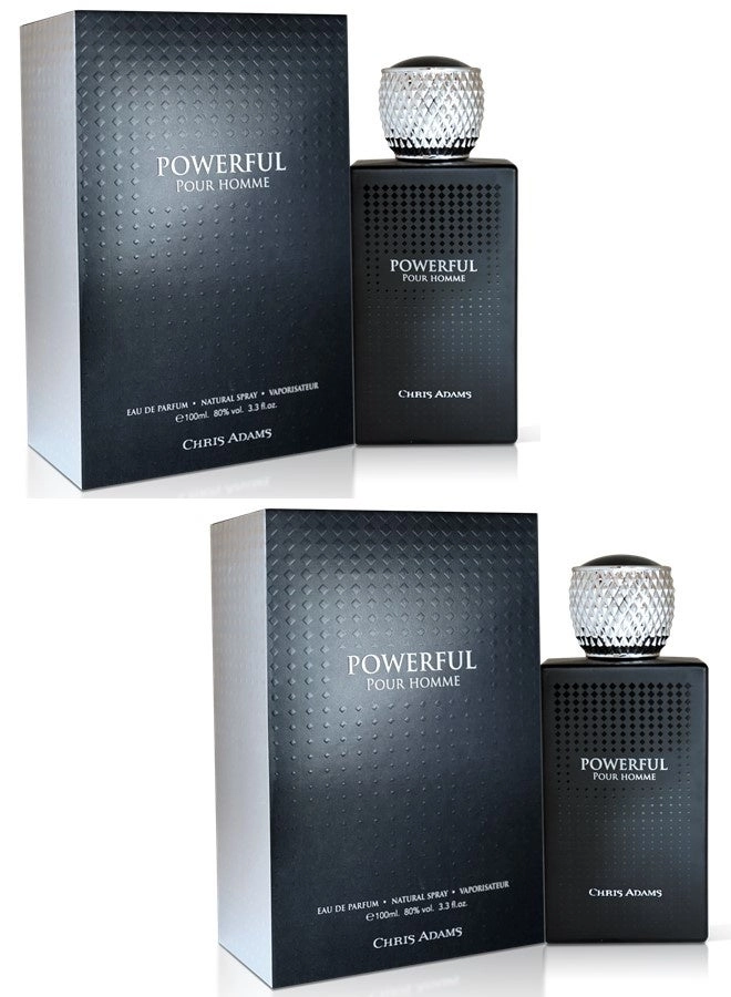CHRIS ADAMS Powerful Eau de Parfum 100ml Pack