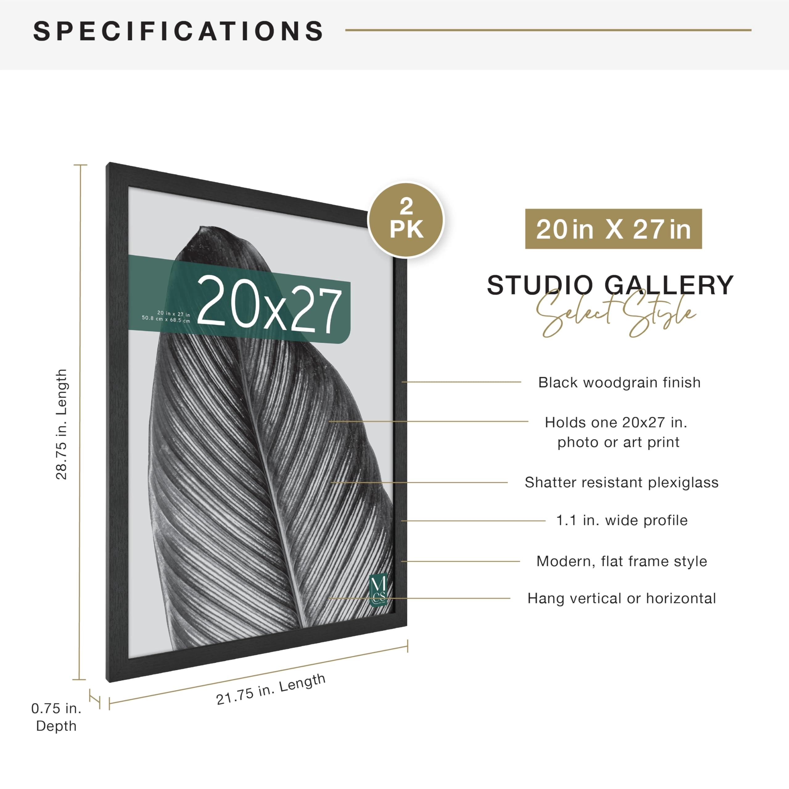 Studio Gallery - 20x27 Pack