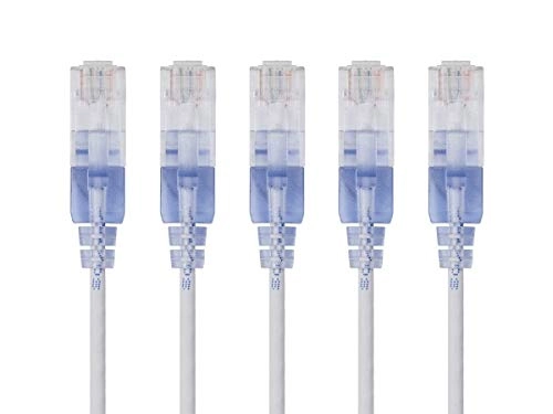 SlimRun Cat6A Ethernet Patch Cable - 0.5 Feet Pack