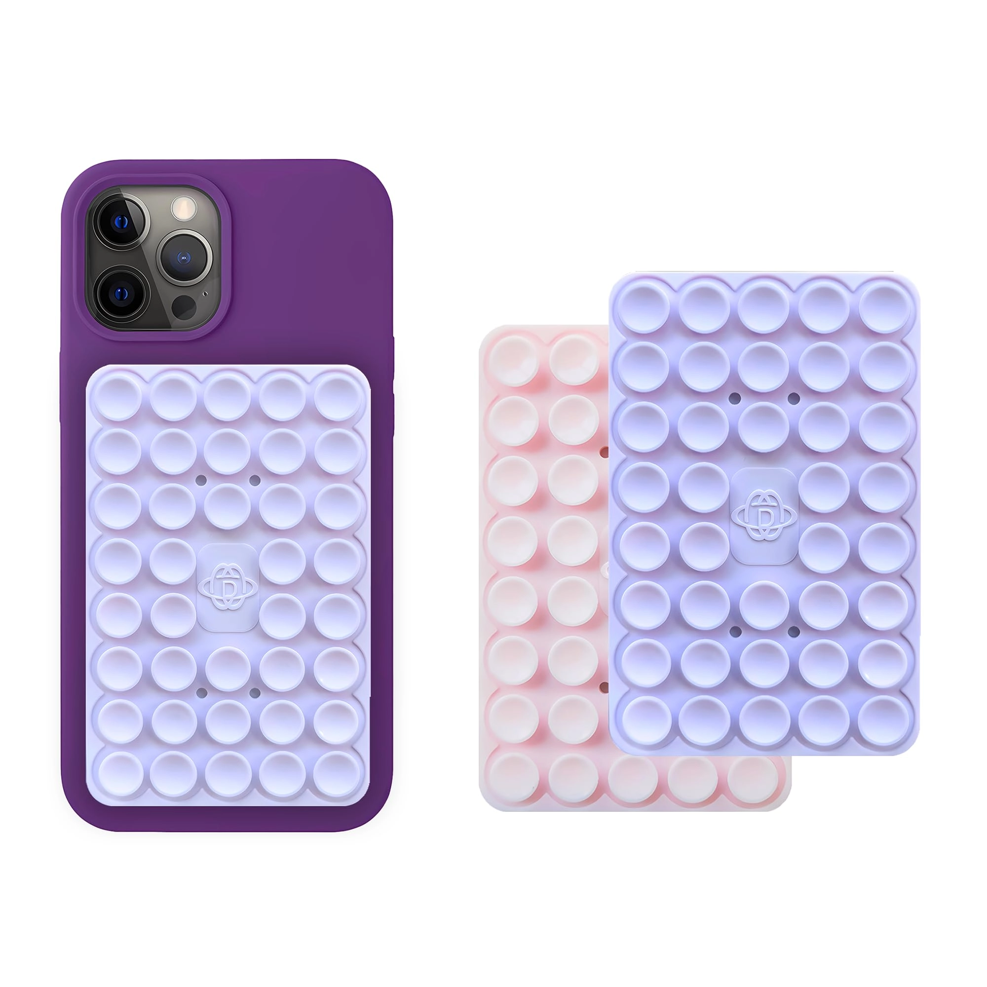 DreamsLink.LC Silicone Double-Sided Suction Phone Grip Detachable Mount