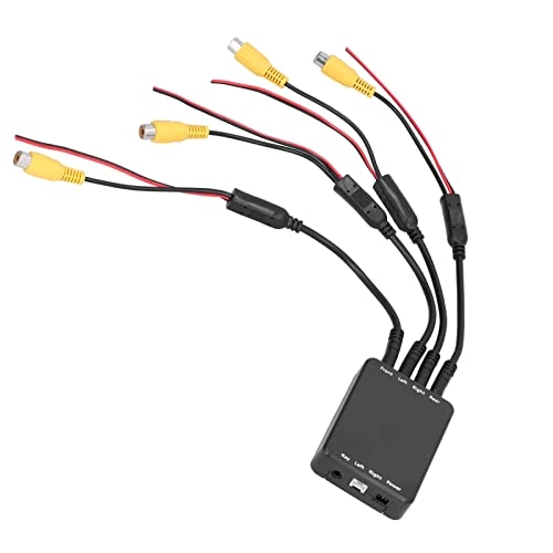 4 Way Car Video Switch - ABS Material 360 Degree Panoramic