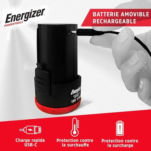 12V Cordless Screwdriver - 25Nm 10mm Chuck